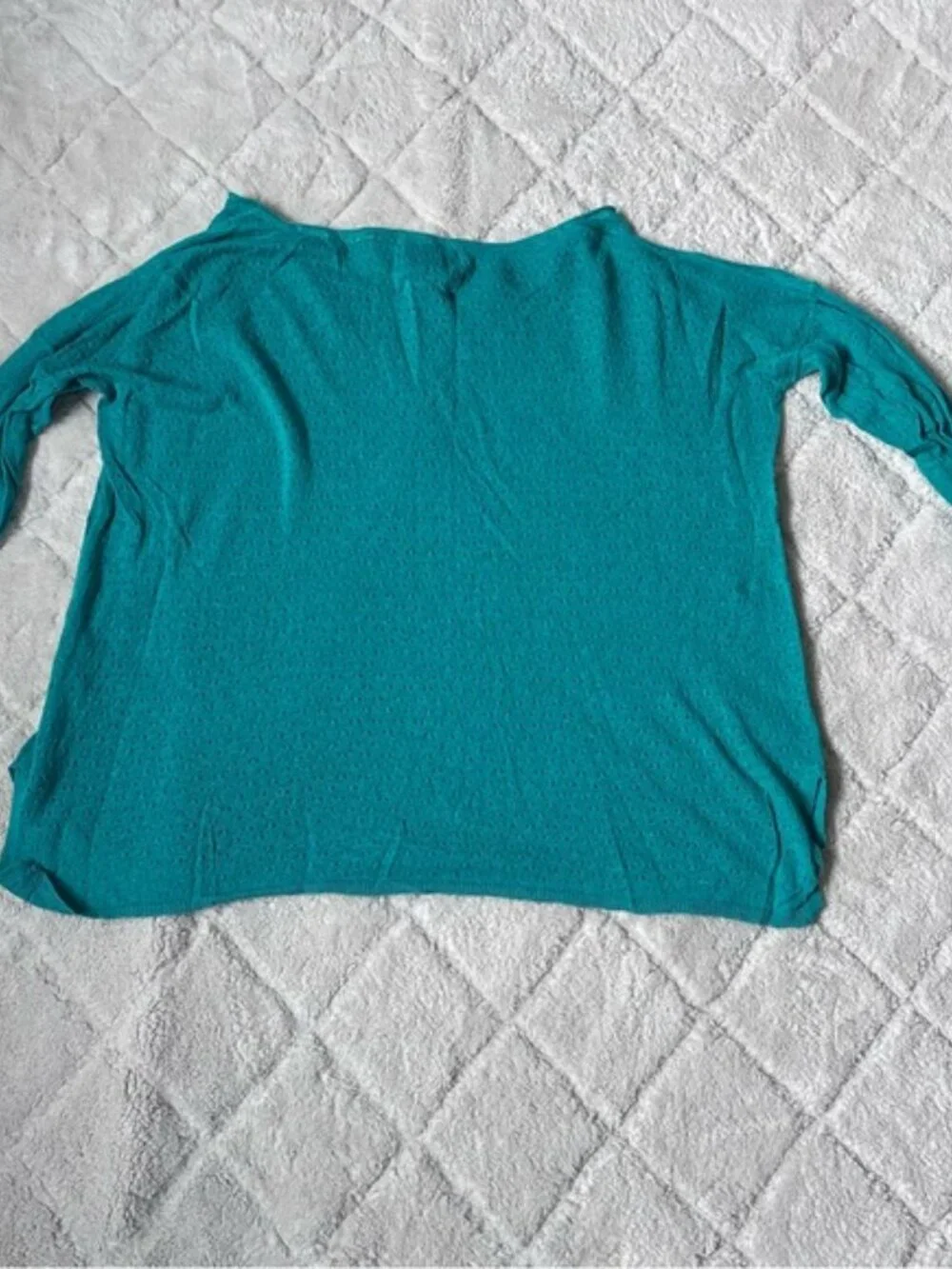 Anthropologie X Guinevere | Linen Blend Pointelle Top Drape Neck | Size Small